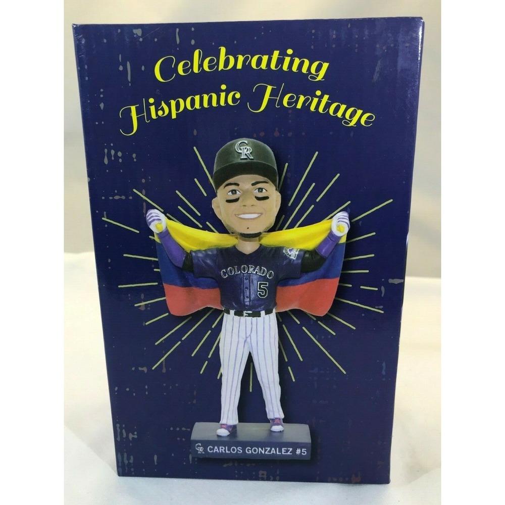 Colorado Rockies Carlos Gonzalez Cargo Celebrating Hispanic Heritage Bobblehead